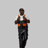 Crocodile leather vest