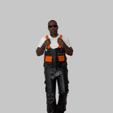 Crocodile leather vest